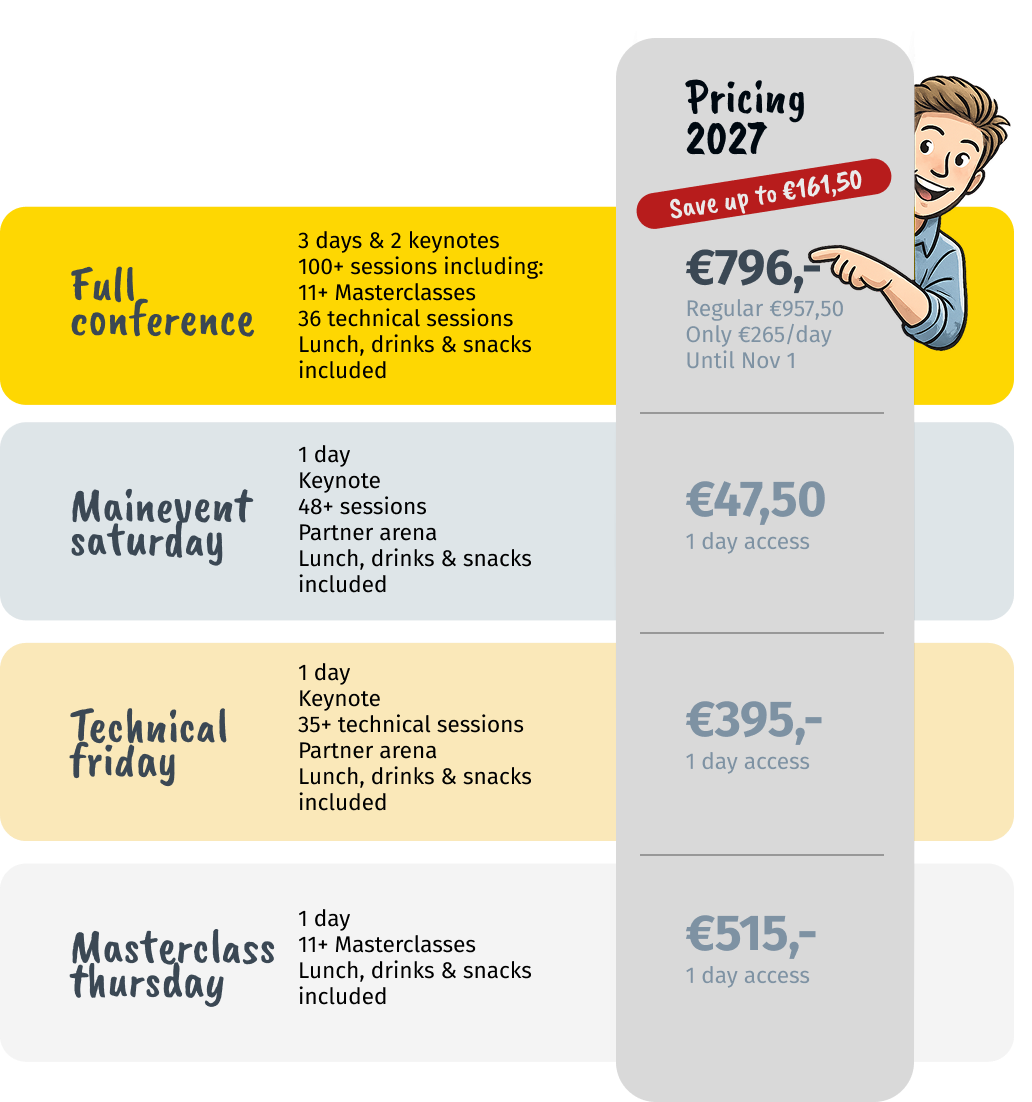 3-Day Conference Ticket for €796
